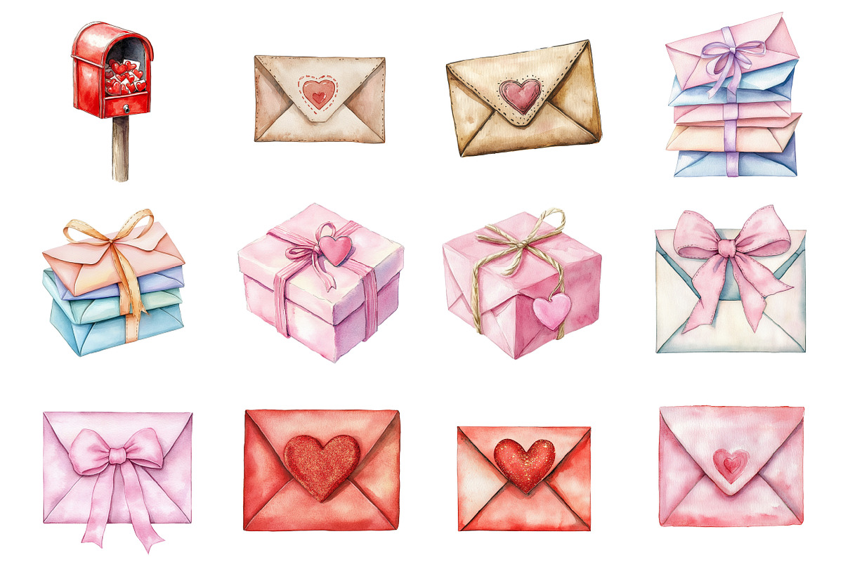 Valentines Mail Clipart, an Illustration by Design Market (Photo 3 of 3)