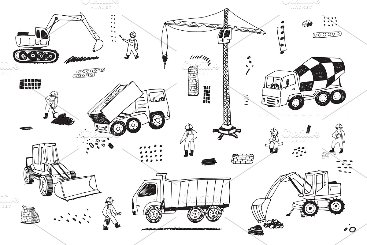 Building, a Pattern Graphic by GooseFrol