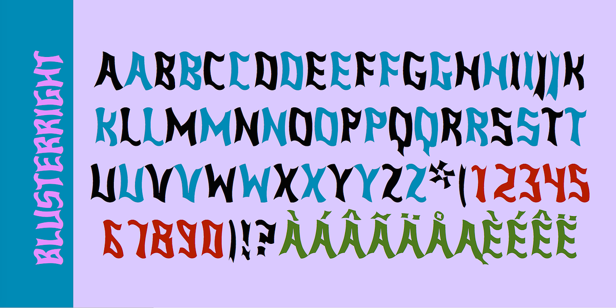 Bluster, a Sans Serif Font by Ingrimayne Type (Photo 4 of 5)