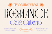 Romance Cubano High-Contrast Serif, a Serif Font by timelesstype.co (Thumbnail 1 of 10)