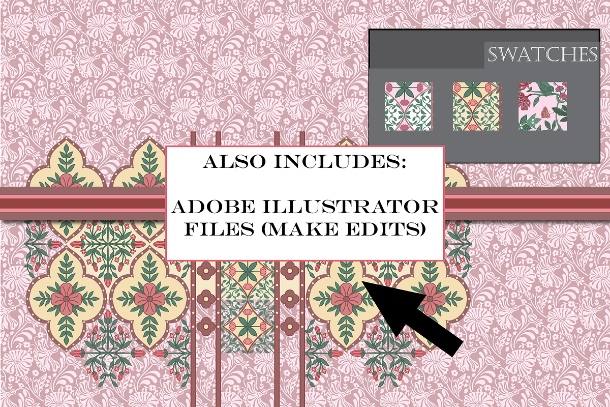 Lilac & Rose Bohemian Patterns, a Pattern Graphic by RachelStudio (Photo 9 of 10)