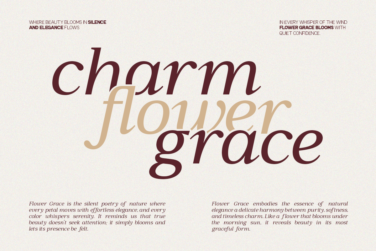 GC Romans Flower - Elegant Serif, a Serif Font by Glyphonic (Photo 8 of 15)