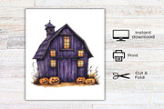 Watercolor Cowboy Halloween Clipart, an Illustration by Canvas Craft (Thumbnail 7 of 7)