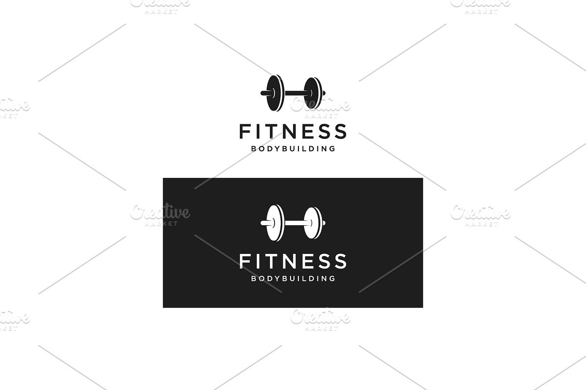Creative fitness gym logo design., a Branding & Logo Template by LOGOCREATIVE