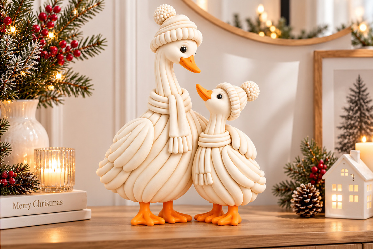 Winter Goose Family 3D STL, a Scene 3D Model by Layerology (Photo 2 of 3)