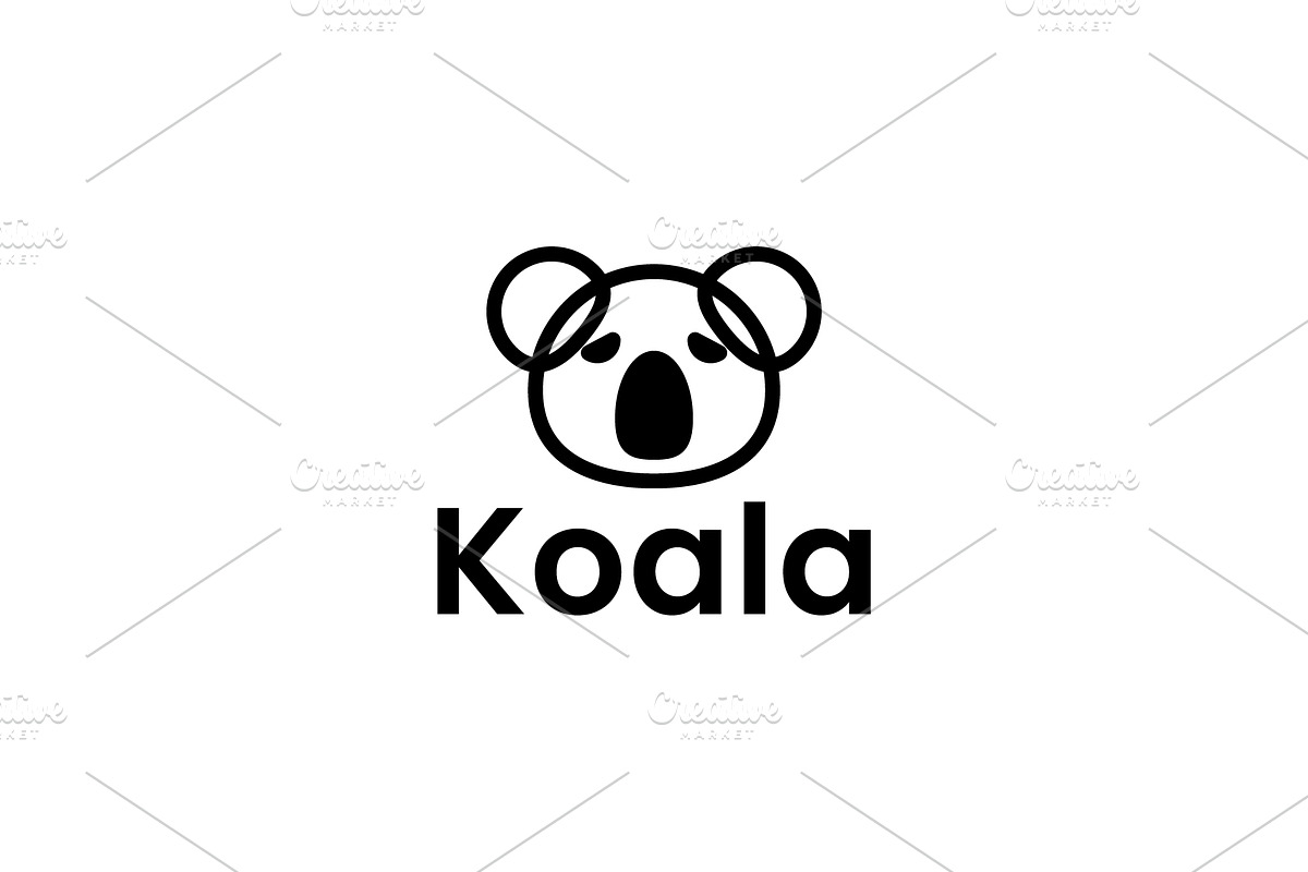 Koala logo vector icon illustration, a Branding & Logo Template by Dyn Studio