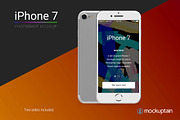 Iphone 7 Mockup Straight White, an iPhone Mockup by mockuptain (Thumbnail 6 of 7)