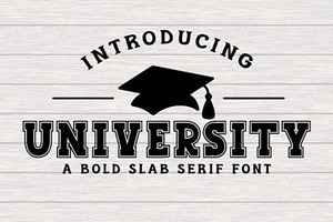 University Font Slab Serif Fonts