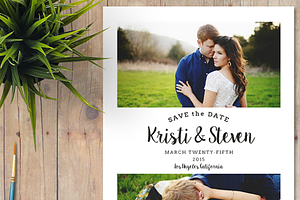 Save The Date Photoshop Template