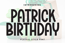 Patrick Birthday | Script Font