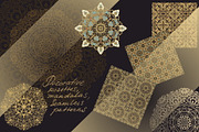 Pack of golden ornaments, patterns, a Texture Graphic by Dainia (Thumbnail 1 of 2)