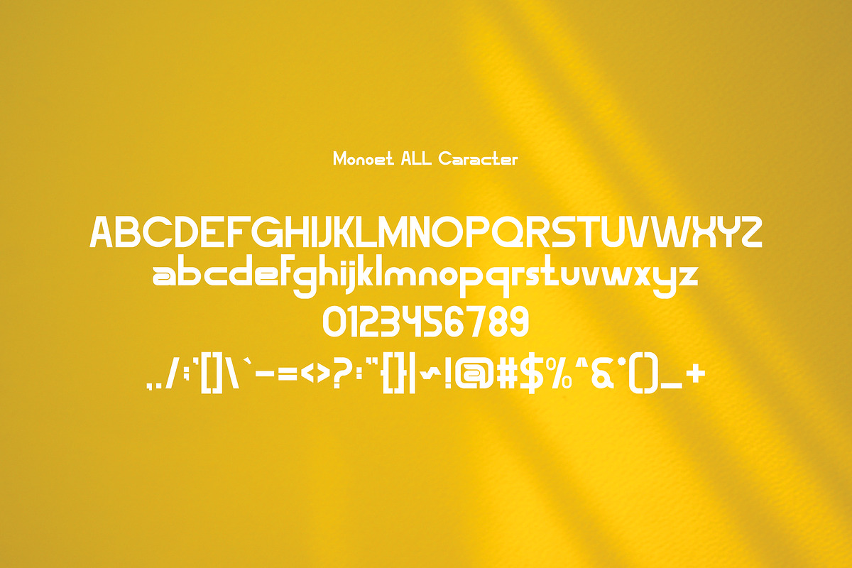 Monoet, a Font by riotama85 (Photo 2 of 5)
