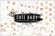 Cute bady seamless patterns., a Pattern Graphic by bioraven (Thumbnail 1 of 7)