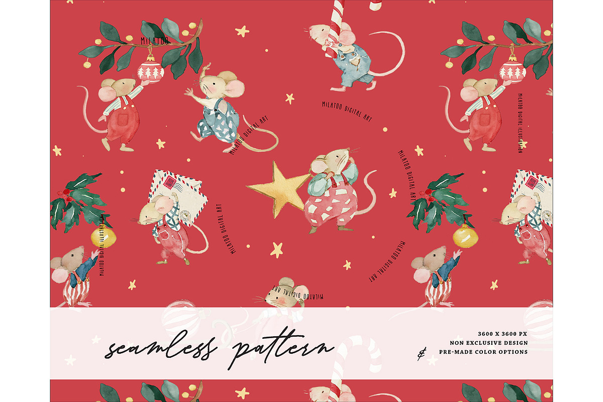 Winter Wonderland Christmas pattern, a Pattern Graphic by Milatoo (Photo 1 of 3)