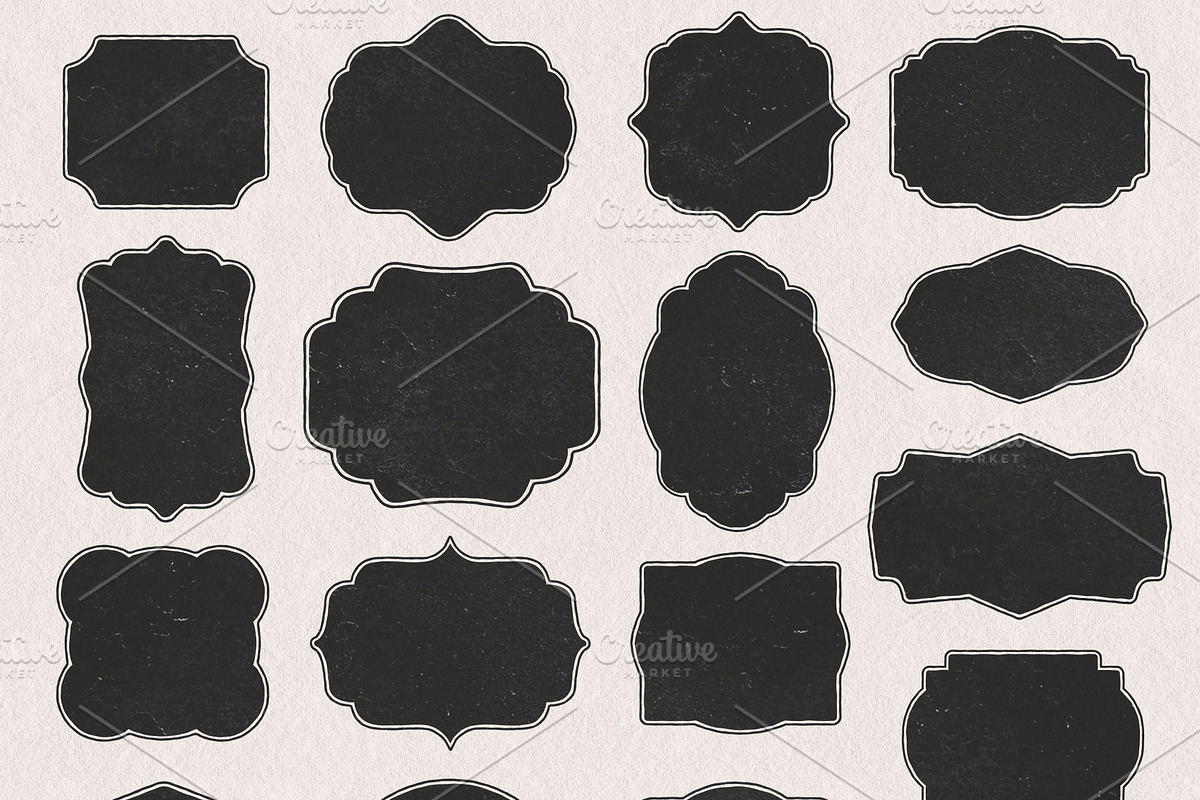 FRAMES. Hand drawn vector. preview 3
