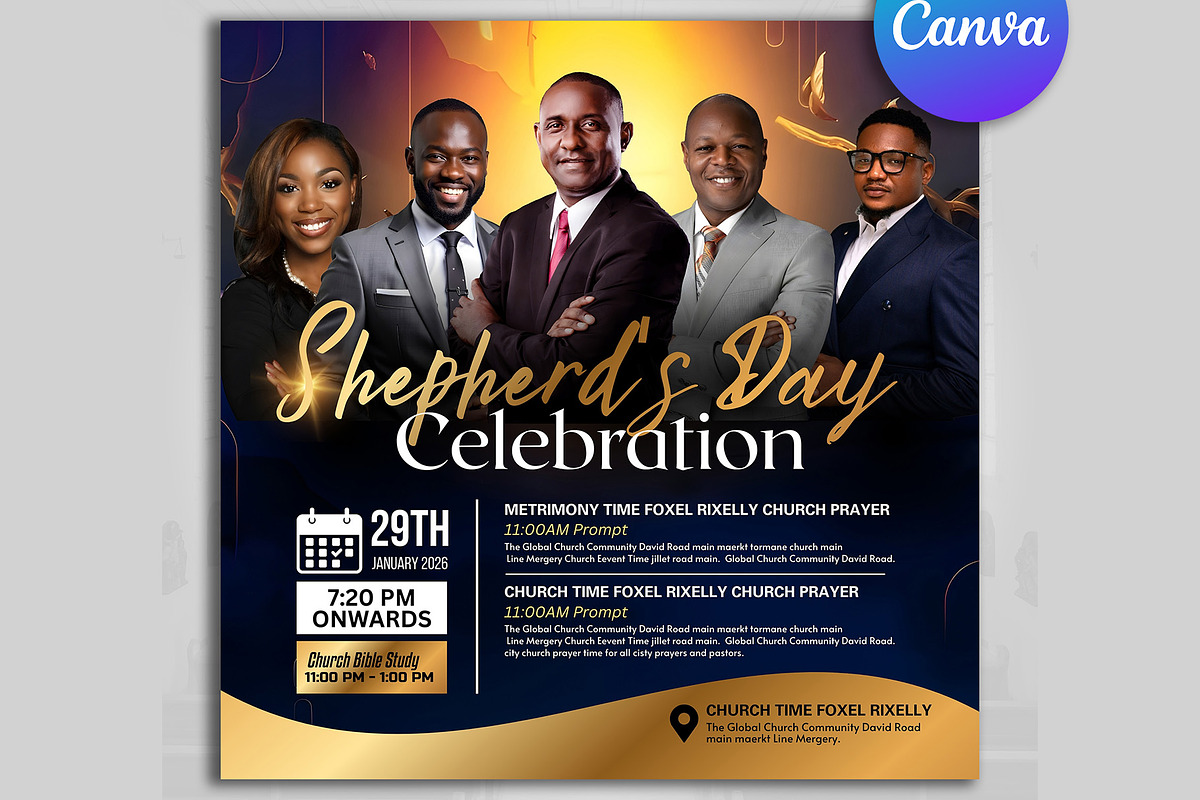Shepherd Day Celebration Canva Flyer, a Flyer Template by Design Up (Photo 2 of 2)