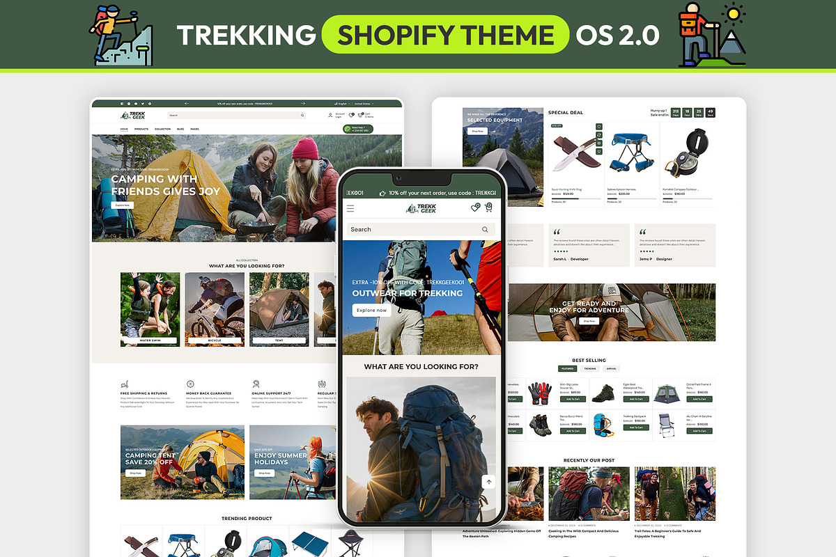 Trekking and Hiking Shopify Theme, a Shopify Template by LogicGo Shopify Experts (Photo 1 of 7)