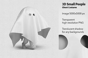 3D Small People - Ghost Costume