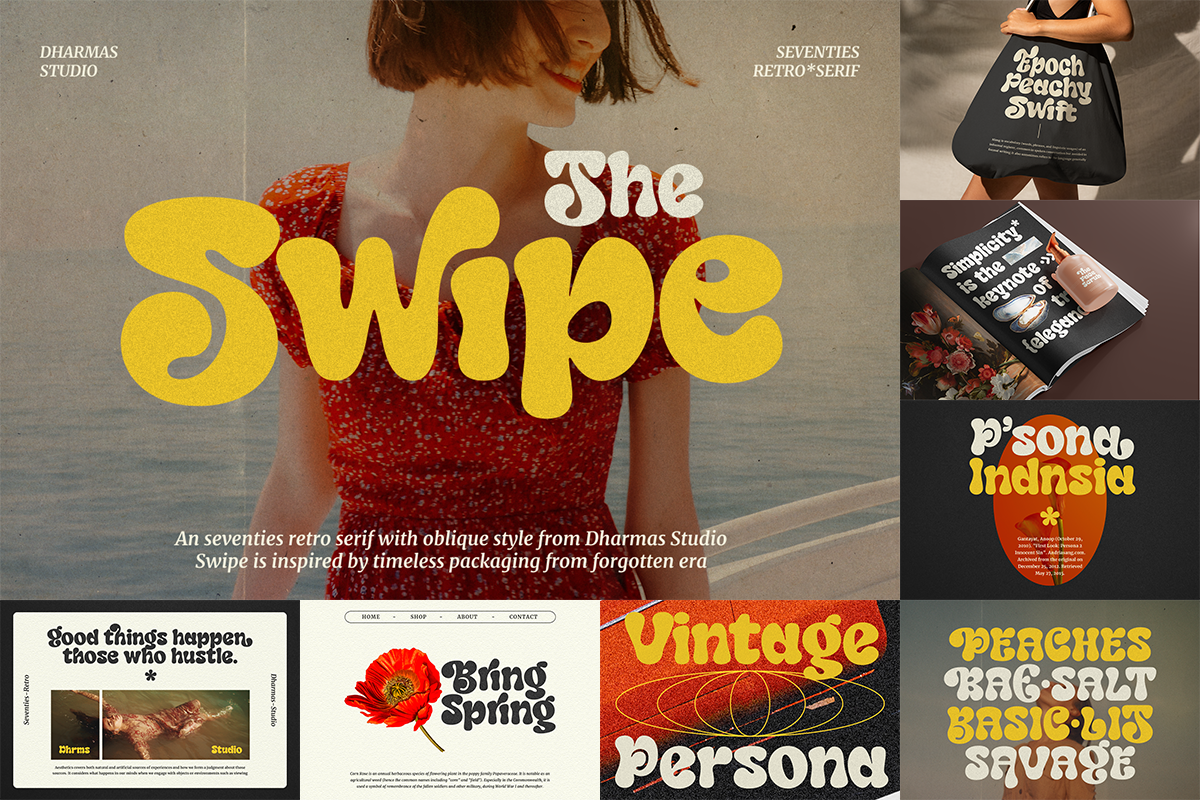 The Retro Font Bundle - 90% OFF, a Serif Font by Dharmas Foundry (Photo 10 of 14)