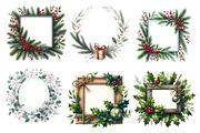 Christmas Frames Clipart, an Illustration by Designworld (Thumbnail 3 of 5)