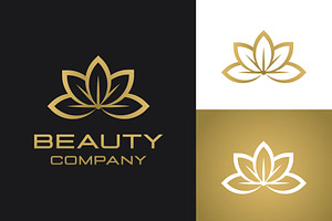 Flower lotus for spa beauty logo, a Branding & Logo Template by funpixel