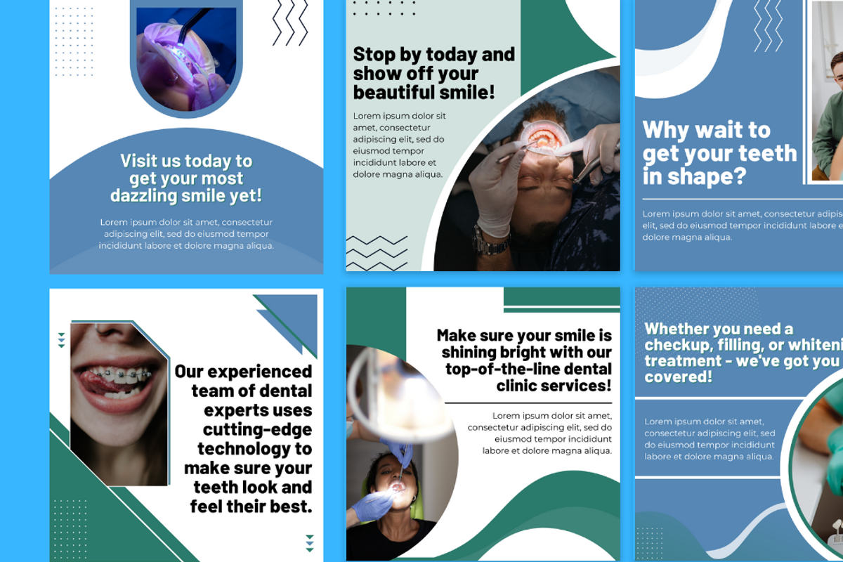 DENTAL SOCIAL MEDIA TEMPLATE, a Social Media Template by Local Marketing Templates (Photo 7 of 9)