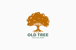 Abstract Illustration Old Tree Logo, a Branding & Logo Template by Signatoro