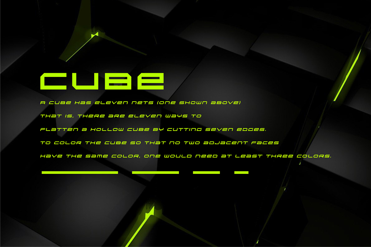 CubeQ, a Font by Kreabie (Photo 4 of 6)