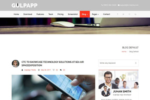 GulpApp - Responsive HTML5 Template