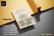 Boho Botanical Affirmation Cards, a Card Template by Digital Art Mahdiseño (Thumbnail 6 of 13)