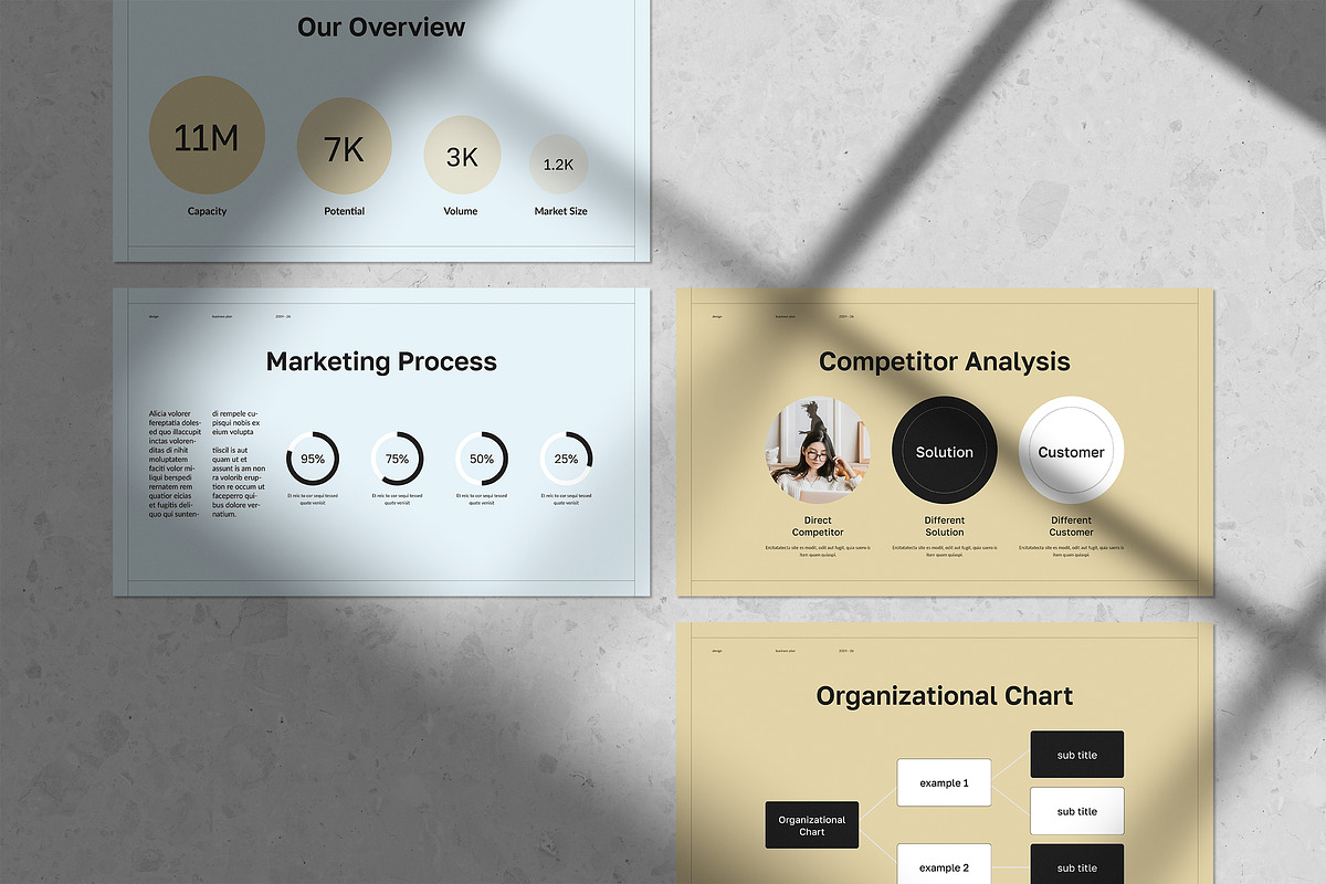 Business Plan Template | CANVA, a Presentation Template by White Graphic (Photo 6 of 8)