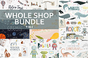 Whole shop BUNDLE, an Animal Illustration by Alina Mubarak (Thumbnail 1 of 10)