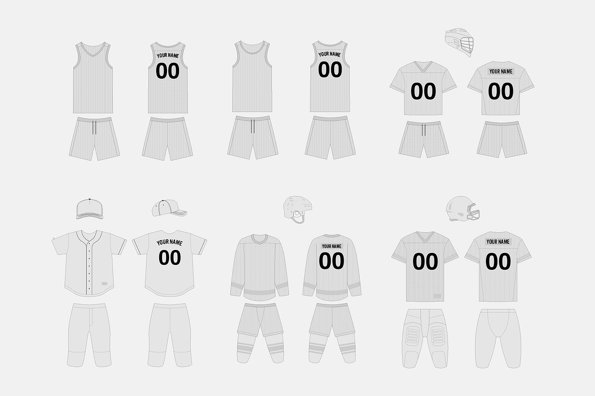 Sports Uniform Jersey Template, a Product Mockup by Swatch Supply (Photo 2 of 8)