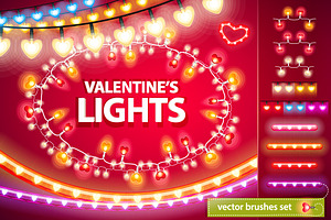 Valentine's Lights Decorations Set