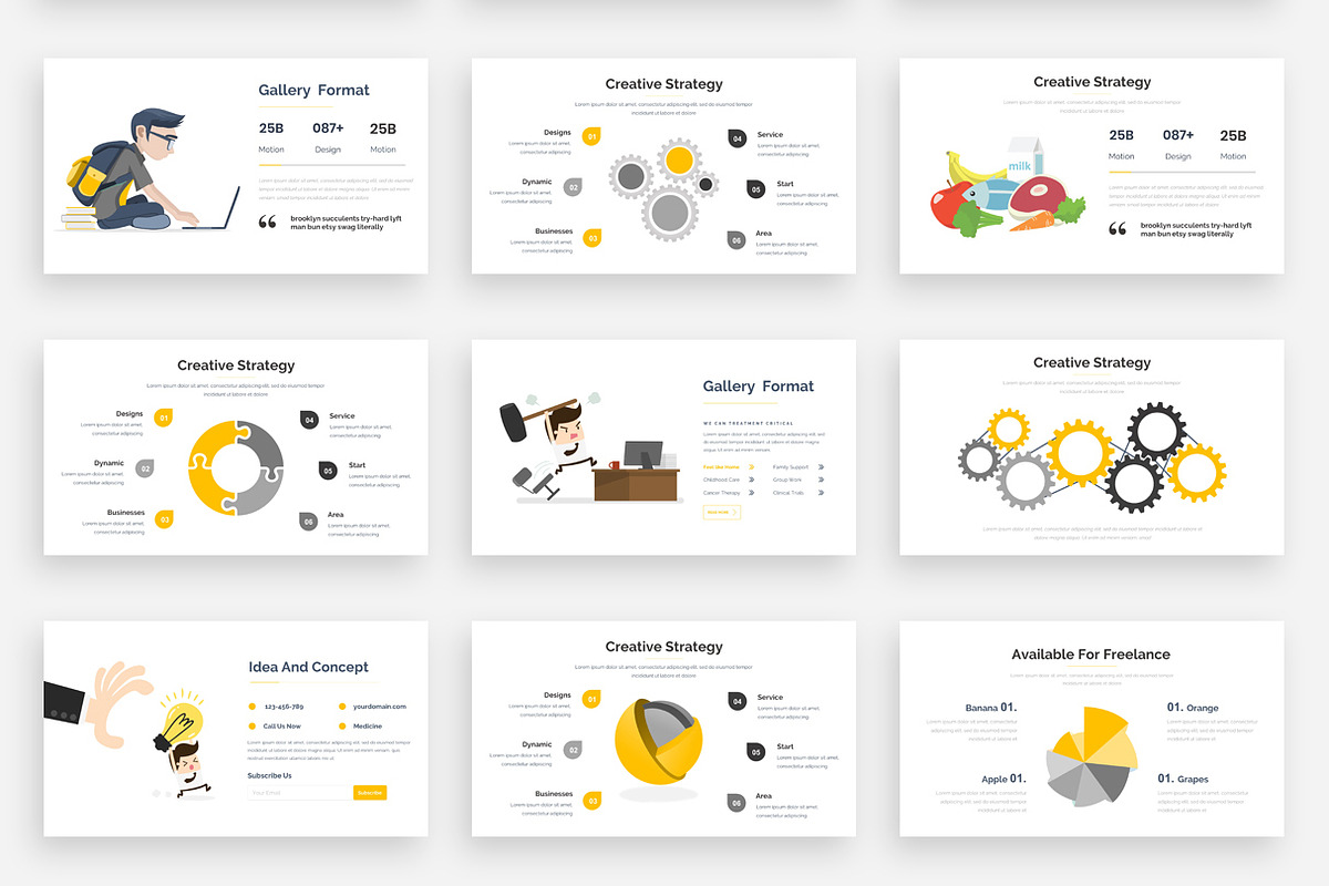 Portal Bundle Google Slide FULL, a Presentation Template by One Percent Studio (Photo 19 of 28)