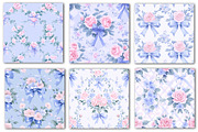 Floral Ribbonerie Seamless Patterns, a Texture Illustration by Dream Creation (Thumbnail 3 of 6)