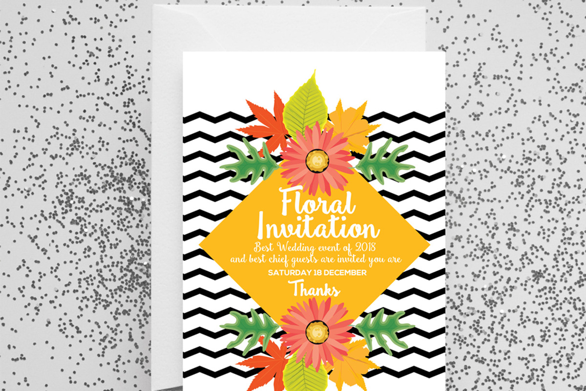 Floral Multi use Invites Templates, a Flyer Template by Psd Templates (Photo 2 of 3)
