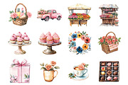 Pink Roses Pamper Time Clipart, an Illustration by Design Market (Thumbnail 2 of 4)