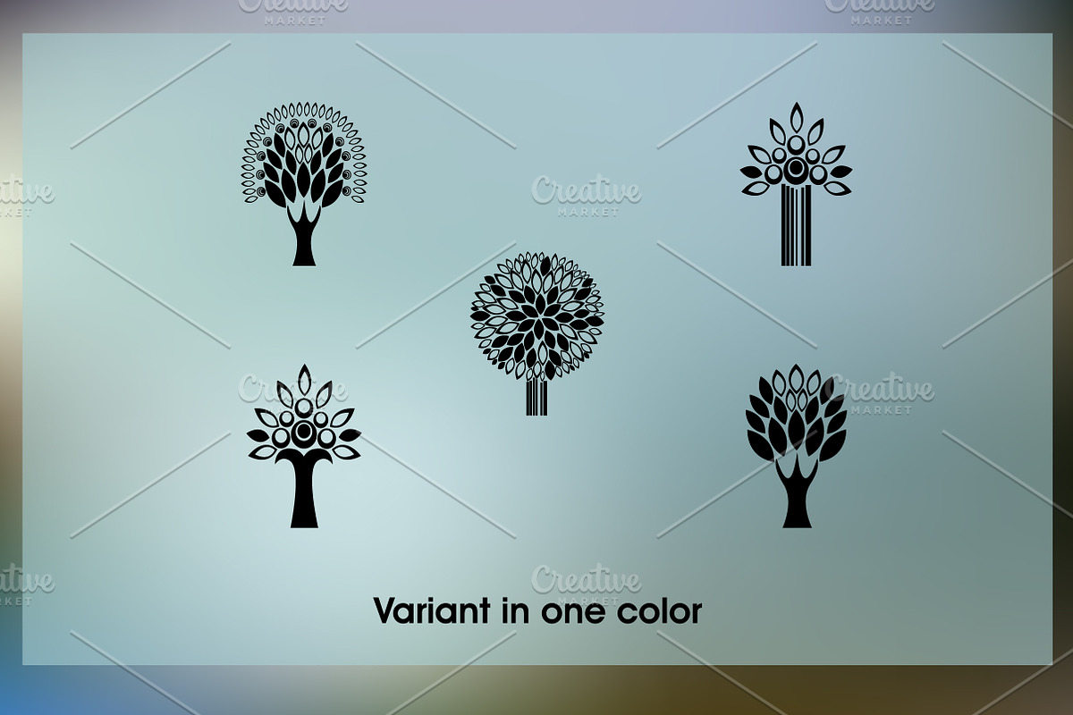 Set of logos - trees, a Branding & Logo Template by BondarenkoNat (Photo 2 of 3)