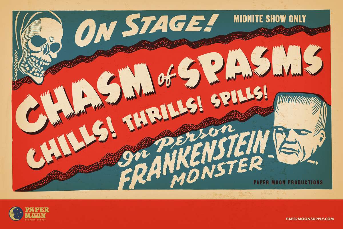Outpost Retro Brush Font, a Font by Paper Moon Graphic Supply (Photo 7 of 10)