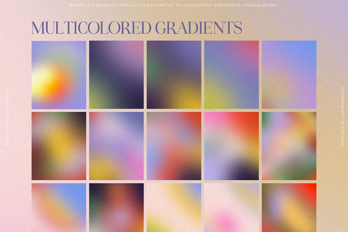 Bubbles & Colorful Gradients, a Wallpaper Graphic by nadispasibenko (Photo 9 of 15)