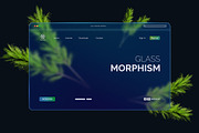 3D Interface Morphism Glass Style, a Wearable Device Mockup by Artlogs (Thumbnail 2 of 3)