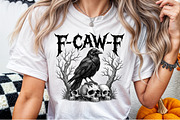 Crow Raven PNG, F-CAW-F Funny, a Work Illustration by Sublimation Artist (Thumbnail 6 of 9)