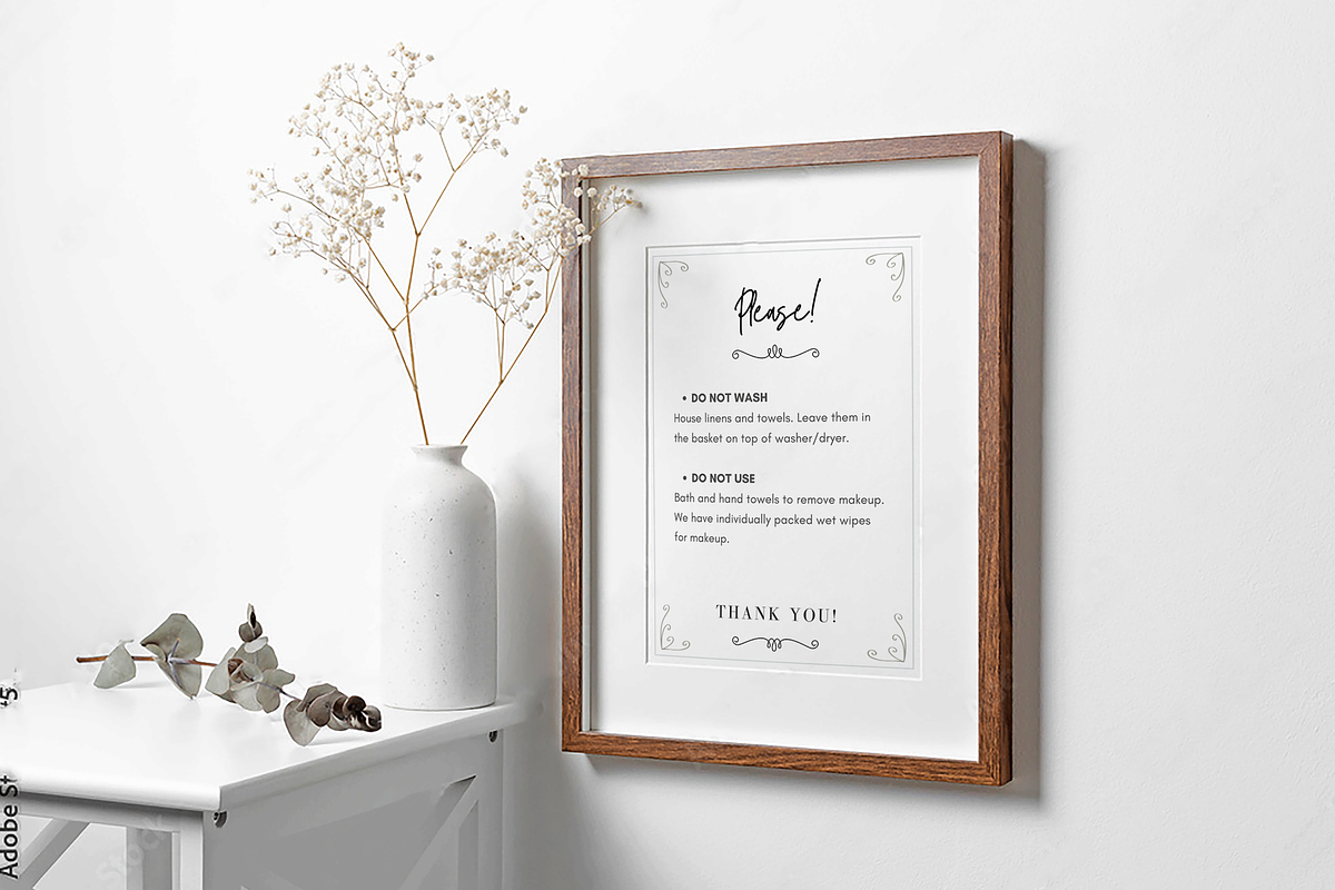 Airbnb Welcome Signs Canva Templates, a Templates & Theme by Cosmic Design (Photo 7 of 7)