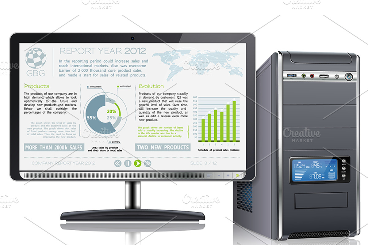 Global Cloud Computing Business, a Finance Illustration by TAlex (Photo 4 of 7)