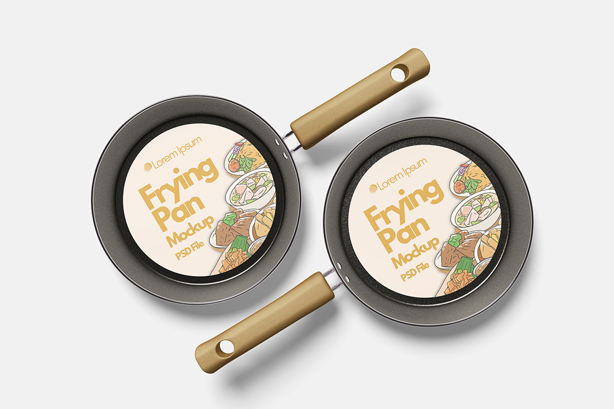 Frying Pan Mockup, a Product Mockup by Indah (Photo 6 of 6)