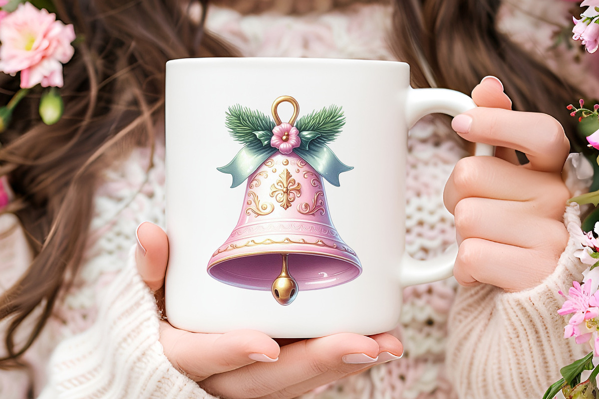 Pink Chinoiseries Christmas Clipart, an Illustration by RobertsArt (Photo 5 of 7)
