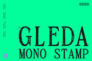 CS Gleda Mono Stamp, a Serif Font by Craft Supply Co. (Thumbnail 1 of 8)