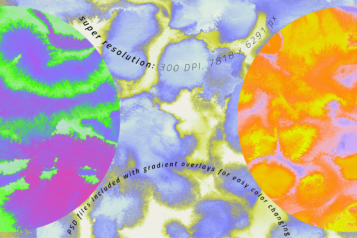 Neon Inks Retro Textures 7000px+, a Texture Graphic by angelainthefields (Photo 5 of 7)
