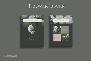 Flower Lover Postcards Flyers